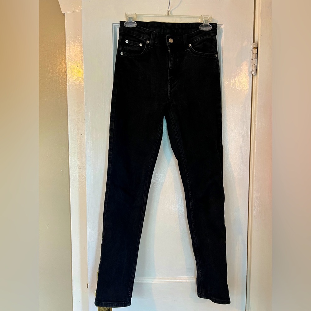 MTWTFSS WEEKDAY Black High Rise Denim Jean
